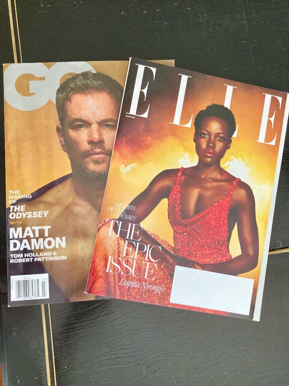 ELLE GQ The Odyssey Magazine set Lupita Nyongo Matt Damon covers